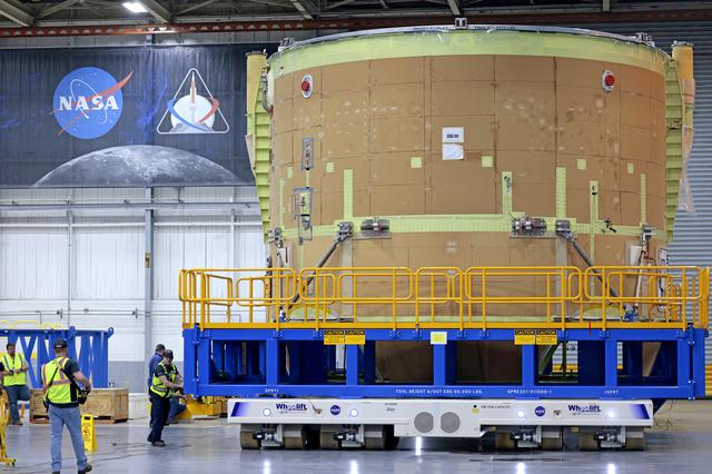 NASA image: Artemis II Engine Section and Boat-tail Joined